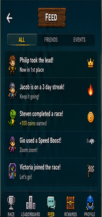 Activity feed